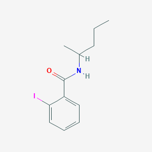 molecular formula C12H16INO B291336 2-iodo-N-(pentan-2-yl)benzamide 