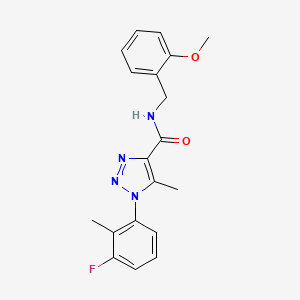 1-(3-fluoro-2-methylphenyl)-N-(2-methoxybenzyl)-5-methyl-1H-1,2,3-triazole-4-carboxamide