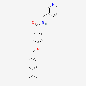 4-[(4-isopropylbenzyl)oxy]-N-(3-pyridinylmethyl)benzenecarboxamide