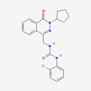 1-(2-Chlorophenyl)-3-((3-cyclopentyl-4-oxo-3,4-dihydrophthalazin-1-yl)methyl)urea