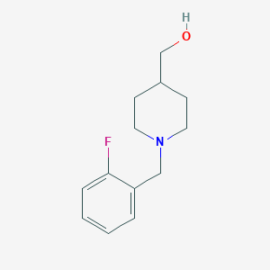 molecular formula C13H18FNO B2913436 (1-(2-Fluorobenzyl)piperidin-4-yl)methanol CAS No. 1241253-40-6