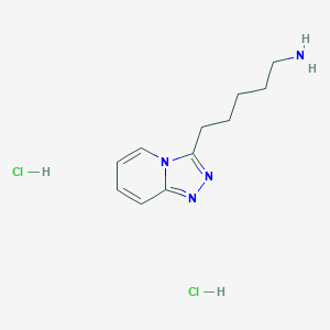 B2913443 5-([1,2,4]Triazolo[4,3-a]pyridin-3-yl)pentan-1-amine;dihydrochloride CAS No. 2243513-48-4