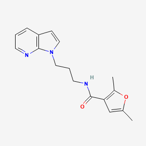 molecular formula C17H19N3O2 B2913455 2,5-dimethyl-N-(3-{1H-pyrrolo[2,3-b]pyridin-1-yl}propyl)furan-3-carboxamide CAS No. 1788770-31-9