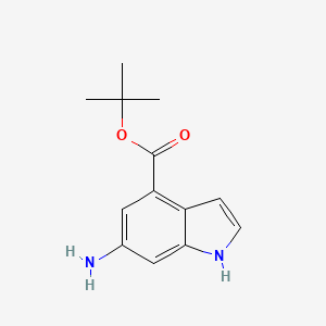 molecular formula C13H16N2O2 B2913499 tert-Butyl 6-amino-1H-indole-4-carboxylate CAS No. 2248361-82-0