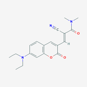 molecular formula C19H21N3O3 B2913510 Fluorescent probe QG-1 