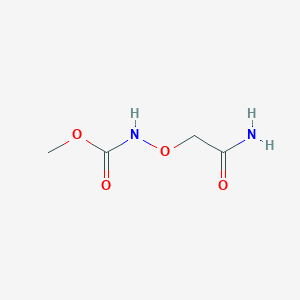 molecular formula C4H8N2O4 B2913512 methylN-(carbamoylmethoxy)carbamate CAS No. 1566524-85-3