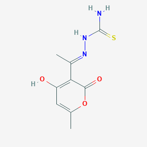 [(E)-[1-(4-hydroxy-6-methyl-2-oxo-2H-pyran-3-yl)ethylidene]amino]thiourea