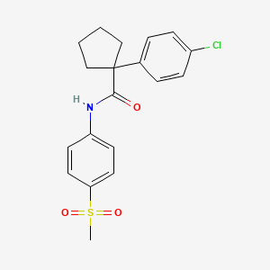 1-(4-chlorophenyl)-N-(4-(methylsulfonyl)phenyl)cyclopentanecarboxamide