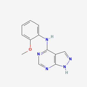 molecular formula C12H11N5O B2913706 N-(2-methoxyphenyl)-1H-pyrazolo[3,4-d]pyrimidin-4-amine CAS No. 361986-05-2