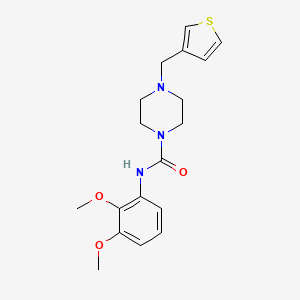 molecular formula C18H23N3O3S B2913740 N-(2,3-dimethoxyphenyl)-4-(thiophen-3-ylmethyl)piperazine-1-carboxamide CAS No. 1226445-73-3