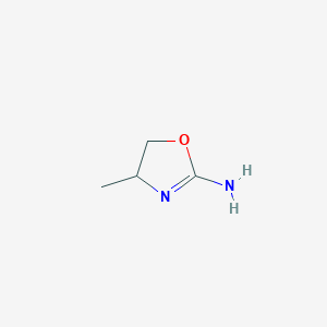 molecular formula C4H8N2O B2913746 4-Methyl-4,5-dihydro-1,3-oxazol-2-amine CAS No. 68210-17-3
