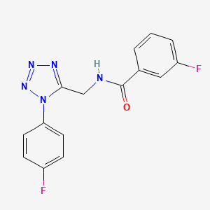 3-fluoro-N-((1-(4-fluorophenyl)-1H-tetrazol-5-yl)methyl)benzamide
