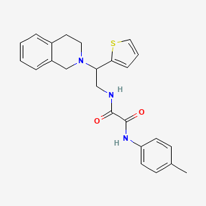 N1-(2-(3,4-dihydroisoquinolin-2(1H)-yl)-2-(thiophen-2-yl)ethyl)-N2-(p-tolyl)oxalamide
