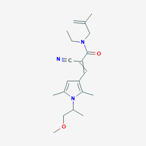 2-cyano-N-ethyl-3-[1-(1-methoxypropan-2-yl)-2,5-dimethyl-1H-pyrrol-3-yl]-N-(2-methylprop-2-en-1-yl)prop-2-enamide