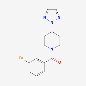 (4-(2H-1,2,3-triazol-2-yl)piperidin-1-yl)(3-bromophenyl)methanone