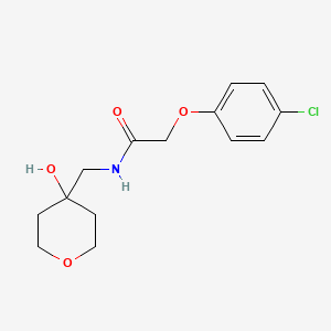 2-(4-chlorophenoxy)-N-((4-hydroxytetrahydro-2H-pyran-4-yl)methyl)acetamide