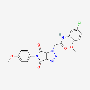 N-(5-chloro-2-methoxyphenyl)-2-(5-(4-methoxyphenyl)-4,6-dioxo-4,5,6,6a-tetrahydropyrrolo[3,4-d][1,2,3]triazol-1(3aH)-yl)acetamide