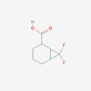 molecular formula C8H10F2O2 B2913956 7,7-Difluorobicyclo[4.1.0]heptane-2-carboxylic acid CAS No. 2248316-21-2