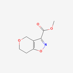 molecular formula C8H9NO4 B2914067 Methyl 6,7-dihydro-4H-pyrano[3,4-d]isoxazole-3-carboxylate CAS No. 1707374-70-6