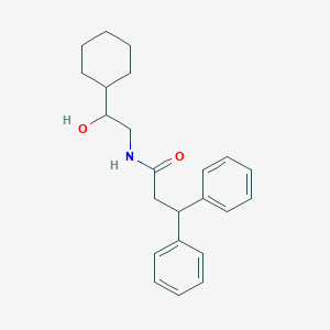 molecular formula C23H29NO2 B2914085 N-(2-cyclohexyl-2-hydroxyethyl)-3,3-diphenylpropanamide CAS No. 1351607-47-0