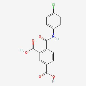 4-((4-Chlorophenyl)carbamoyl)isophthalic acid