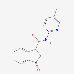 N-(5-methylpyridin-2-yl)-3-oxo-2,3-dihydro-1H-indene-1-carboxamide