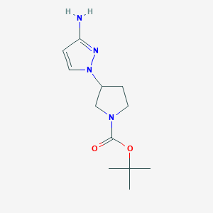 tert-butyl 3-(3-amino-1H-pyrazol-1-yl)pyrrolidine-1-carboxylate
