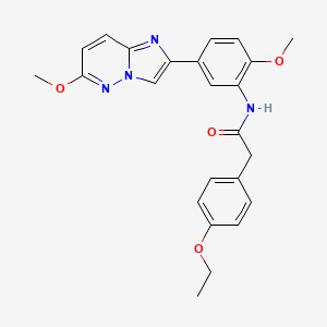 2-(4-ethoxyphenyl)-N-(2-methoxy-5-(6-methoxyimidazo[1,2-b]pyridazin-2-yl)phenyl)acetamide