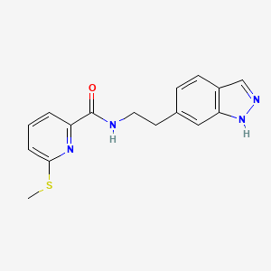 N-[2-(1H-Indazol-6-yl)ethyl]-6-methylsulfanylpyridine-2-carboxamide