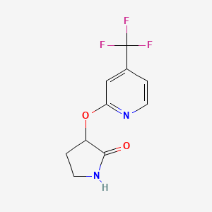 3-{[4-(Trifluoromethyl)pyridin-2-yl]oxy}pyrrolidin-2-one