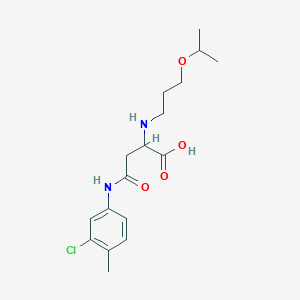4-((3-Chloro-4-methylphenyl)amino)-2-((3-isopropoxypropyl)amino)-4-oxobutanoic acid