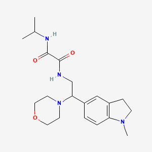 N1-isopropyl-N2-(2-(1-methylindolin-5-yl)-2-morpholinoethyl)oxalamide