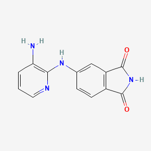 5-[(3-aminopyridin-2-yl)amino]-2,3-dihydro-1H-isoindole-1,3-dione