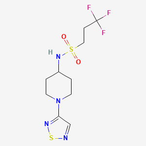 3,3,3-trifluoro-N-[1-(1,2,5-thiadiazol-3-yl)piperidin-4-yl]propane-1-sulfonamide