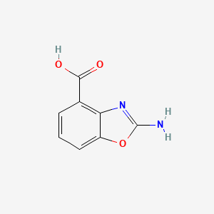 molecular formula C8H6N2O3 B2914203 2-amino-1,3-benzoxazole-4-carboxylic acid CAS No. 1784377-67-8