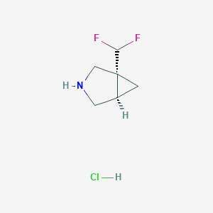 (1R,5R)-1-(Difluoromethyl)-3-azabicyclo[3.1.0]hexane;hydrochloride