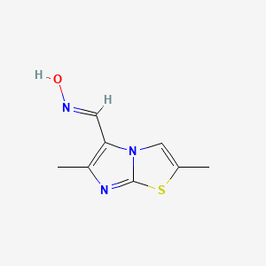 N-({2,6-dimethylimidazo[2,1-b][1,3]thiazol-5-yl}methylidene)hydroxylamine