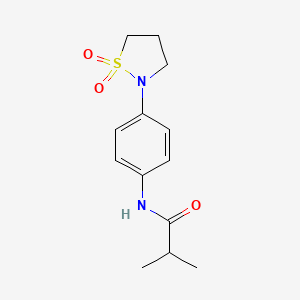 N-(4-(1,1-dioxidoisothiazolidin-2-yl)phenyl)isobutyramide