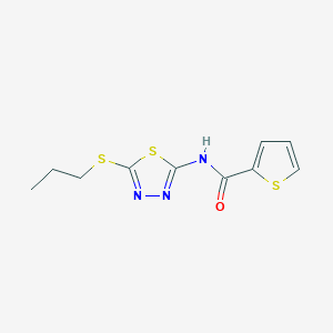 N-(5-(propylthio)-1,3,4-thiadiazol-2-yl)thiophene-2-carboxamide