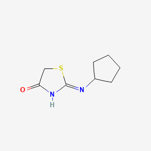 2-(Cyclopentylamino)-4,5-dihydro-1,3-thiazol-4-one