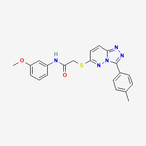 N-(3-methoxyphenyl)-2-((3-(p-tolyl)-[1,2,4]triazolo[4,3-b]pyridazin-6-yl)thio)acetamide