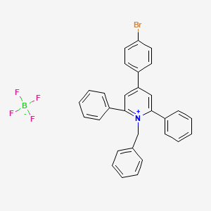 1-Benzyl-4-(4-bromophenyl)-2,6-diphenylpyridin-1-ium tetrafluoroborate