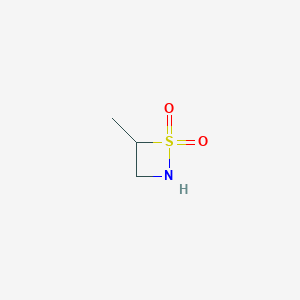 molecular formula C3H7NO2S B2914222 4-Methyl-1,2-thiazetidine 1,1-dioxide CAS No. 132815-74-8