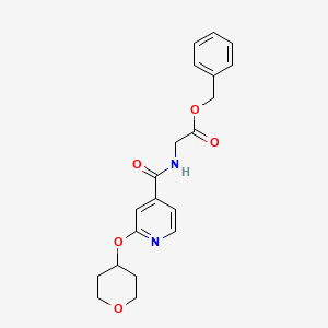 benzyl 2-(2-((tetrahydro-2H-pyran-4-yl)oxy)isonicotinamido)acetate