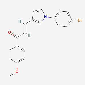 (E)-3-[1-(4-bromophenyl)pyrrol-3-yl]-1-(4-methoxyphenyl)prop-2-en-1-one