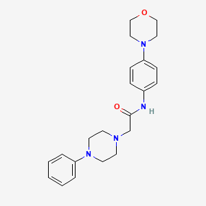 N-(4-morpholinophenyl)-2-(4-phenylpiperazino)acetamide