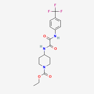 Ethyl 4-(2-oxo-2-((4-(trifluoromethyl)phenyl)amino)acetamido)piperidine-1-carboxylate