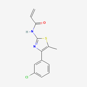N-[4-(3-Chlorophenyl)-5-methyl-1,3-thiazol-2-yl]prop-2-enamide
