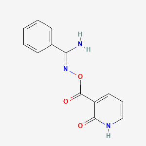 N'-{[(2-oxo-1,2-dihydropyridin-3-yl)carbonyl]oxy}benzenecarboximidamide