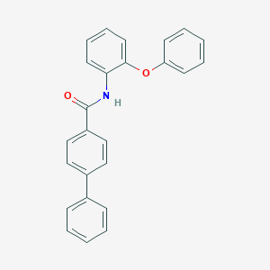 molecular formula C25H19NO2 B291425 N-(2-phenoxyphenyl)[1,1'-biphenyl]-4-carboxamide 